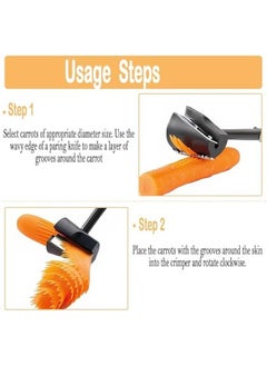 Generic Vegetable Spiral Cutter Carrot Curler Peel Potatoes Cucumber Fruit Flower Tool Kitchen Blade Peeler Rotation Trim Carving Spiralizer Kit  - Image 4