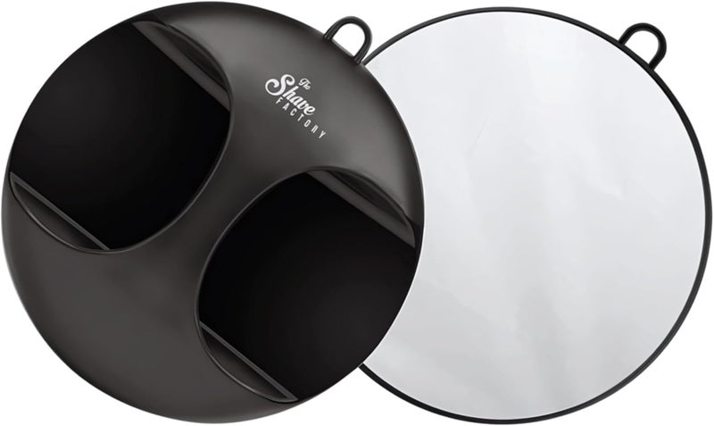 The Shave Factory Black Precision Mirror Professional Styling Companion