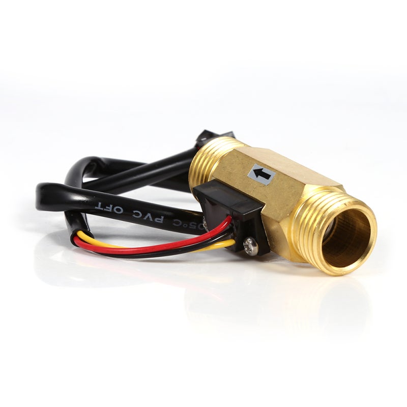 G1/2" Copper Hall Effect Water Flow Sensor 1-30L/min - High-Quality Sturdy Durable Liquid Flowmeter Switch for Water Heater Purifier Dispenser - Image 2
