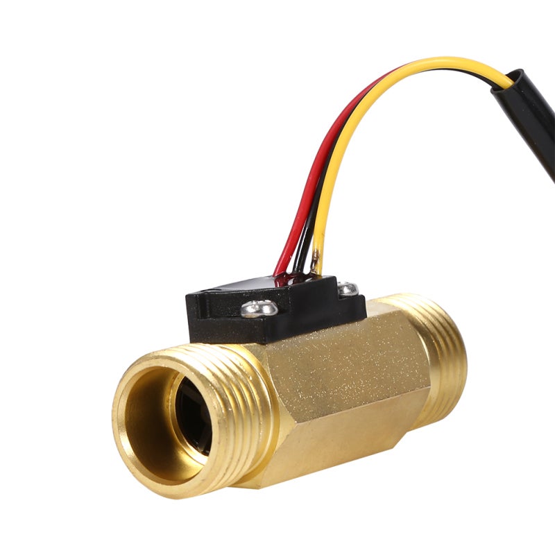 G1/2" Copper Hall Effect Water Flow Sensor 1-30L/min - High-Quality Sturdy Durable Liquid Flowmeter Switch for Water Heater Purifier Dispenser - Image 3