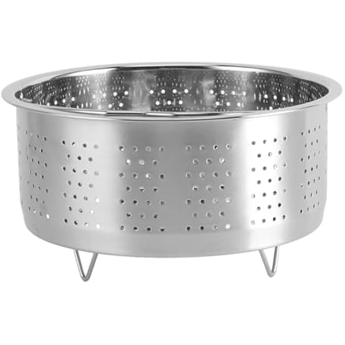 زيروديس سلة بخار سميكة ومصقولة لطهي الأرز، سلة طهي من الفولاذ المقاوم للصدأ، رف تبخير، أداة إزالة السكر لطهي البيض بالبخار، البطاطا الحلوة، البطاطا المصنوعة من الفولاذ المقاوم للصدأ - Image 5