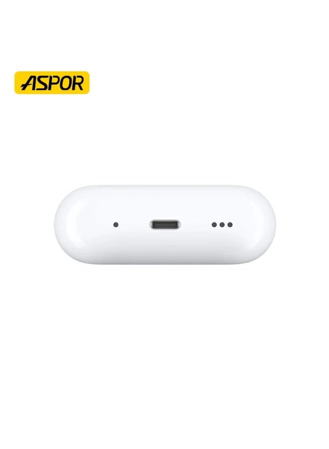 أسبور سماعات أذن لاسلكية ASPOR A620 ANC AirBuds Pro 2 - ANC، بلوتوث 5.4، شحن لاسلكي، وقت تشغيل 30 ساعة - Image 3