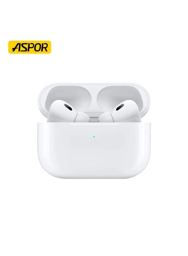 أسبور سماعات أذن لاسلكية ASPOR A620 ANC AirBuds Pro 2 - ANC، بلوتوث 5.4، شحن لاسلكي، وقت تشغيل 30 ساعة - Image 5