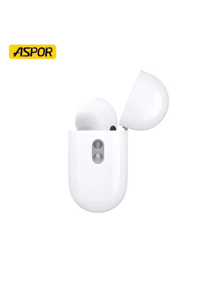 أسبور سماعات أذن لاسلكية ASPOR A620 ANC AirBuds Pro 2 - ANC، بلوتوث 5.4، شحن لاسلكي، وقت تشغيل 30 ساعة - Image 2