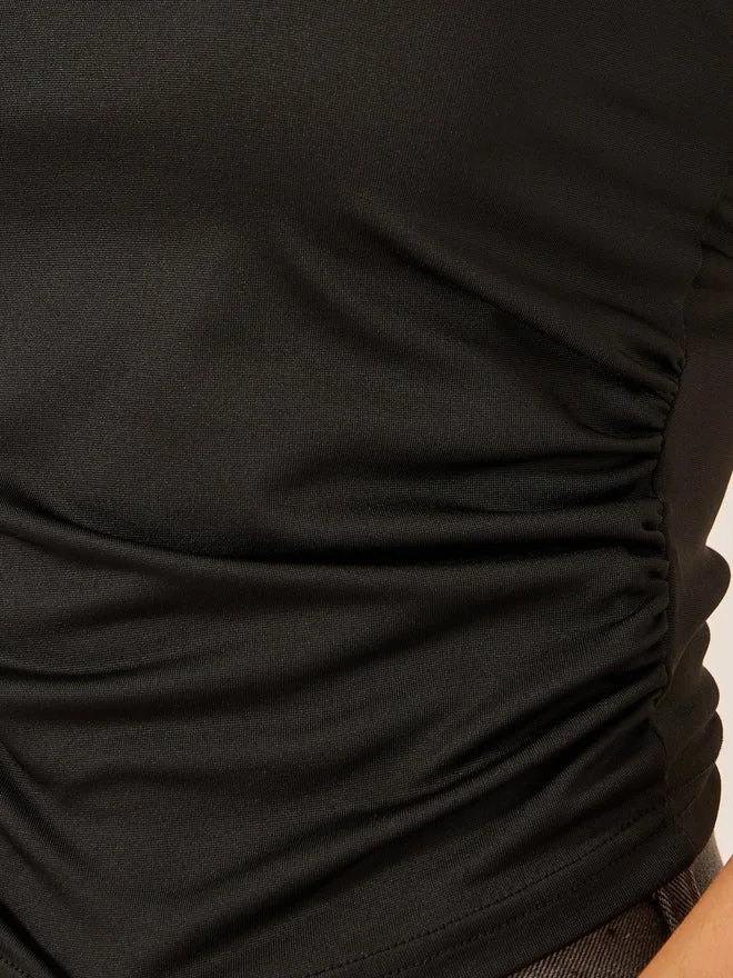 Styli Styli Solid One Shoulder Sleeveless Top