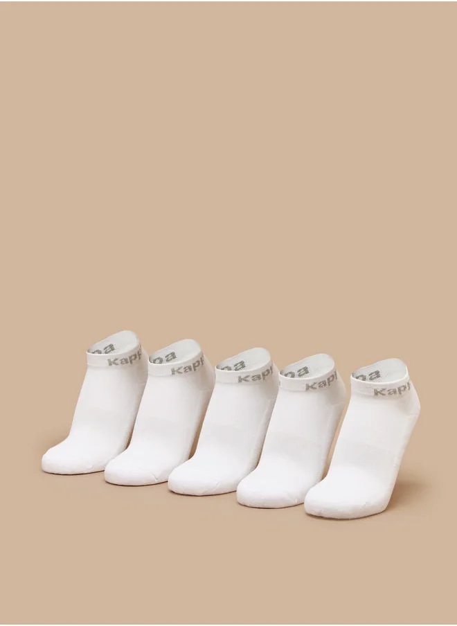 كابا Women's Logo Print Ankle Length Socks - Set of 5