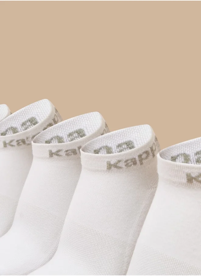 Kappa Women's Logo Print Ankle Length Socks - Set of 5