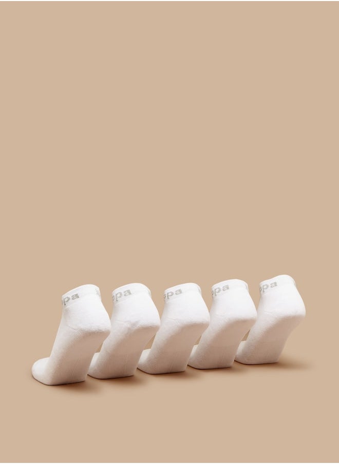 Kappa Women's Logo Print Ankle Length Socks - Set of 5  - Image 4