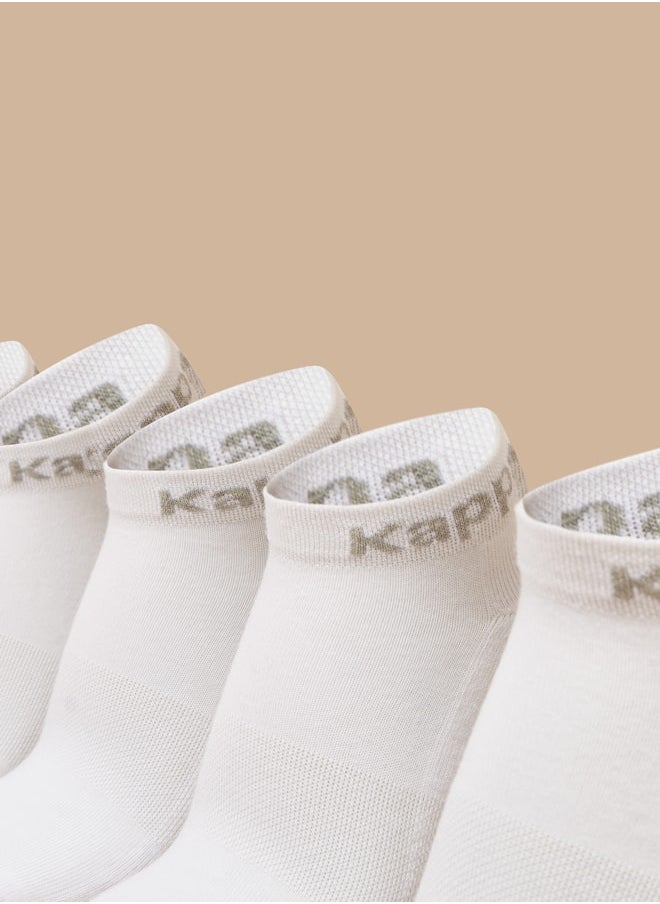 Kappa Women's Logo Print Ankle Length Socks - Set of 5  - Image 2