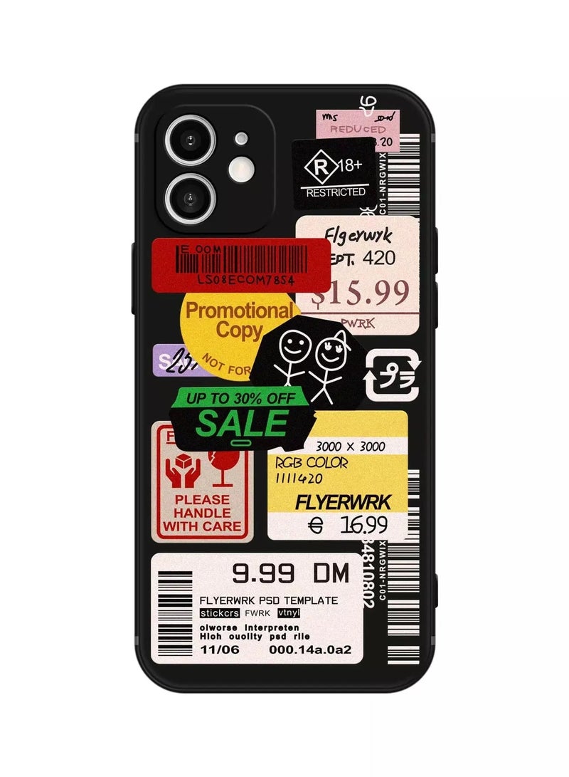 Tag Pattern Phone Case  - Image 1