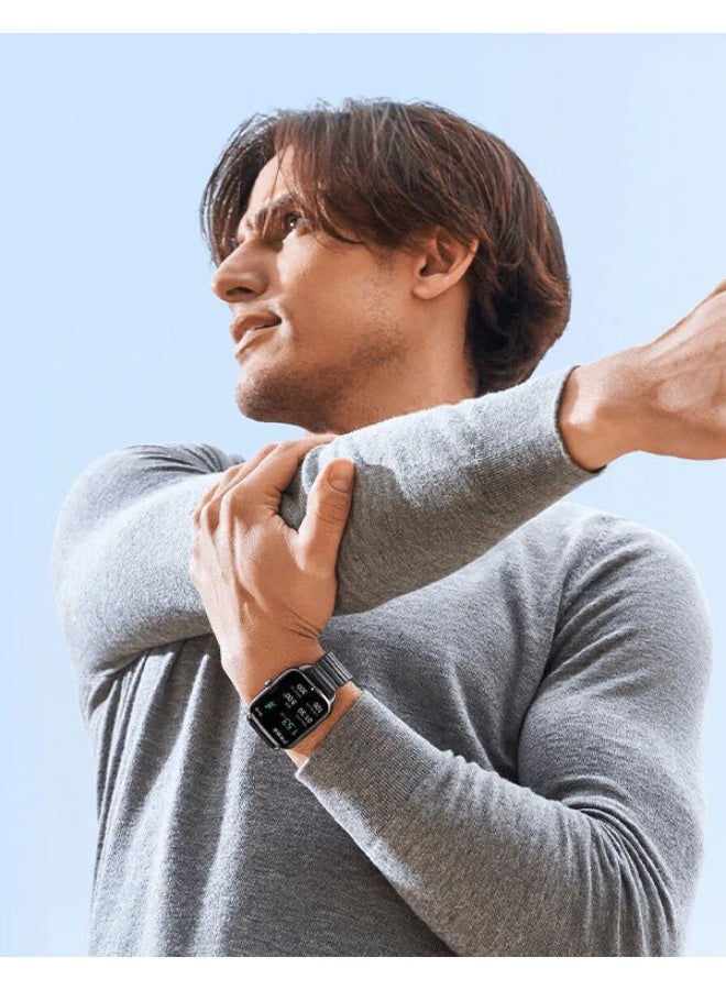 ساعة ذكية Rs4 Plus شاشة Retina AMOLED مقاس 1.78 بوصة + 100 وجه للساعة - Image 2