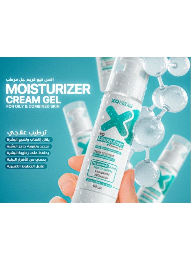 XQ Moisturizer Cream Gel – For Oily & Combination Skin 50g - Image 2