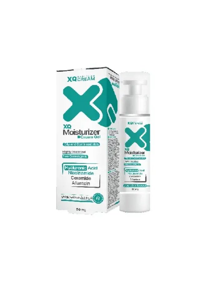 XQ Moisturizer Cream Gel – For Oily & Combination Skin 50g - Image 3