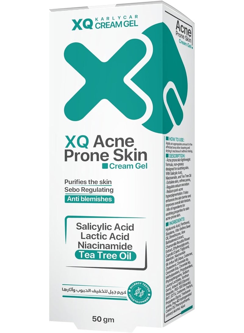 XQ Moisturizer Cream Gel – For Oily & Combination Skin 50g - Image 4