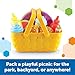 Learning Resources New Sprouts Picnic Set 15 Pieces Ages 18 months Pretend Play Food for Toddlers Preschool Learning Toys Kitchen Play Toys for Kids - Image 2