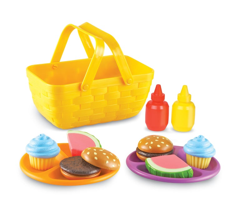 Learning Resources New Sprouts Picnic Set 15 Pieces Ages 18 months Pretend Play Food for Toddlers Preschool Learning Toys Kitchen Play Toys for Kids - Image 3
