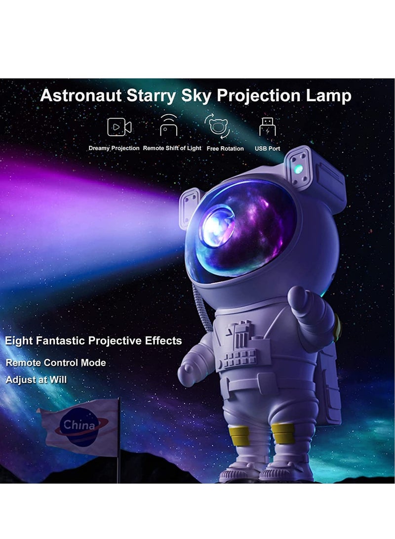 Starry Night Light Projector Astronaut LED Projection Lamp with Remote Control, Adjustable Head Angle,Gift for Kids Adults Home Party Ceiling Decor - Image 5