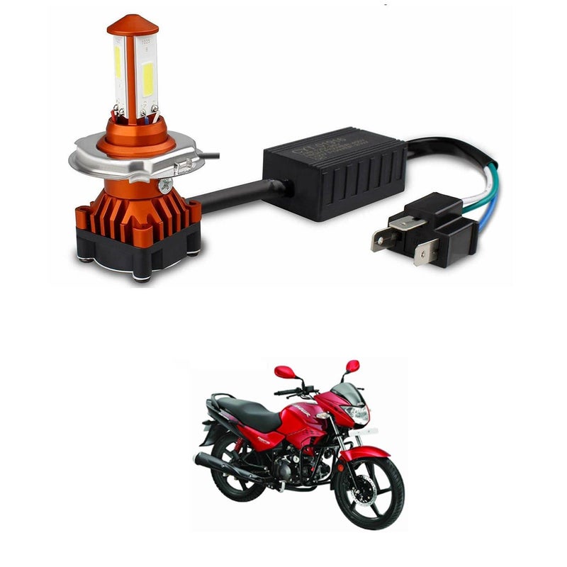 XZRTZ H4 LED Motorcycle Headlight Bulb Hi/Lo Beam LED Car Headlight H4 Headlamp Compatible With H-ero Glamour Fi - Image 5