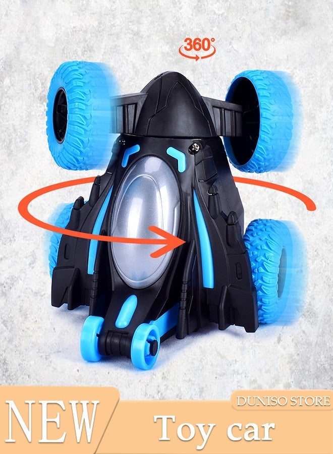 DUNISO 360 ° rotating remote control toy car with lights and music for rolling, suitable as a gift for boys and girls - Image 1