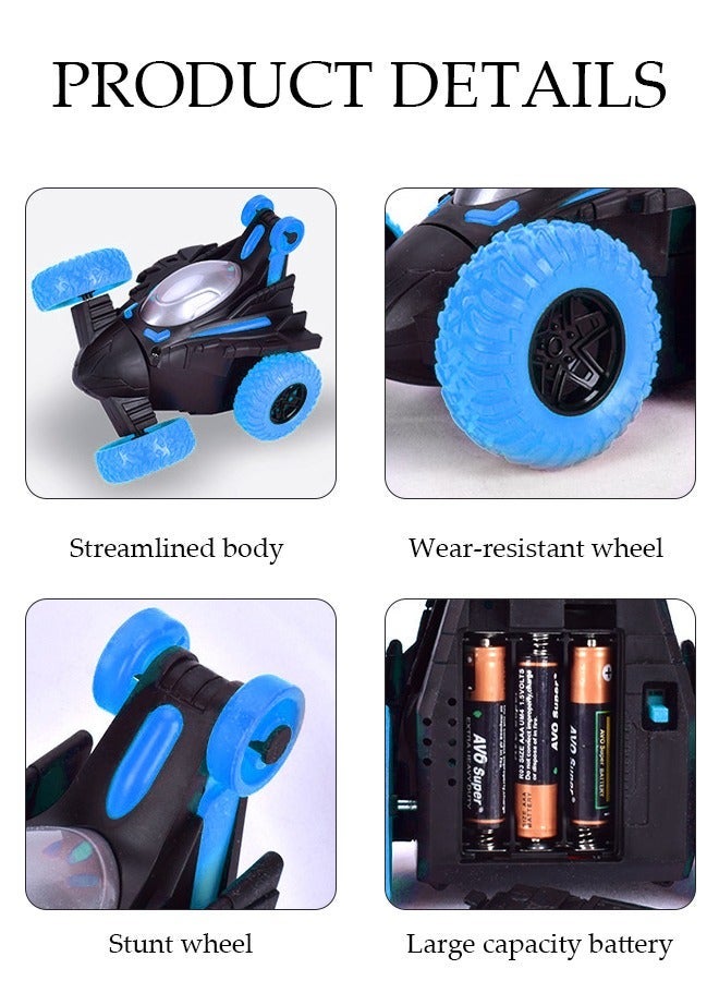DUNISO 360 ° rotating remote control toy car with lights and music for rolling, suitable as a gift for boys and girls - Image 5