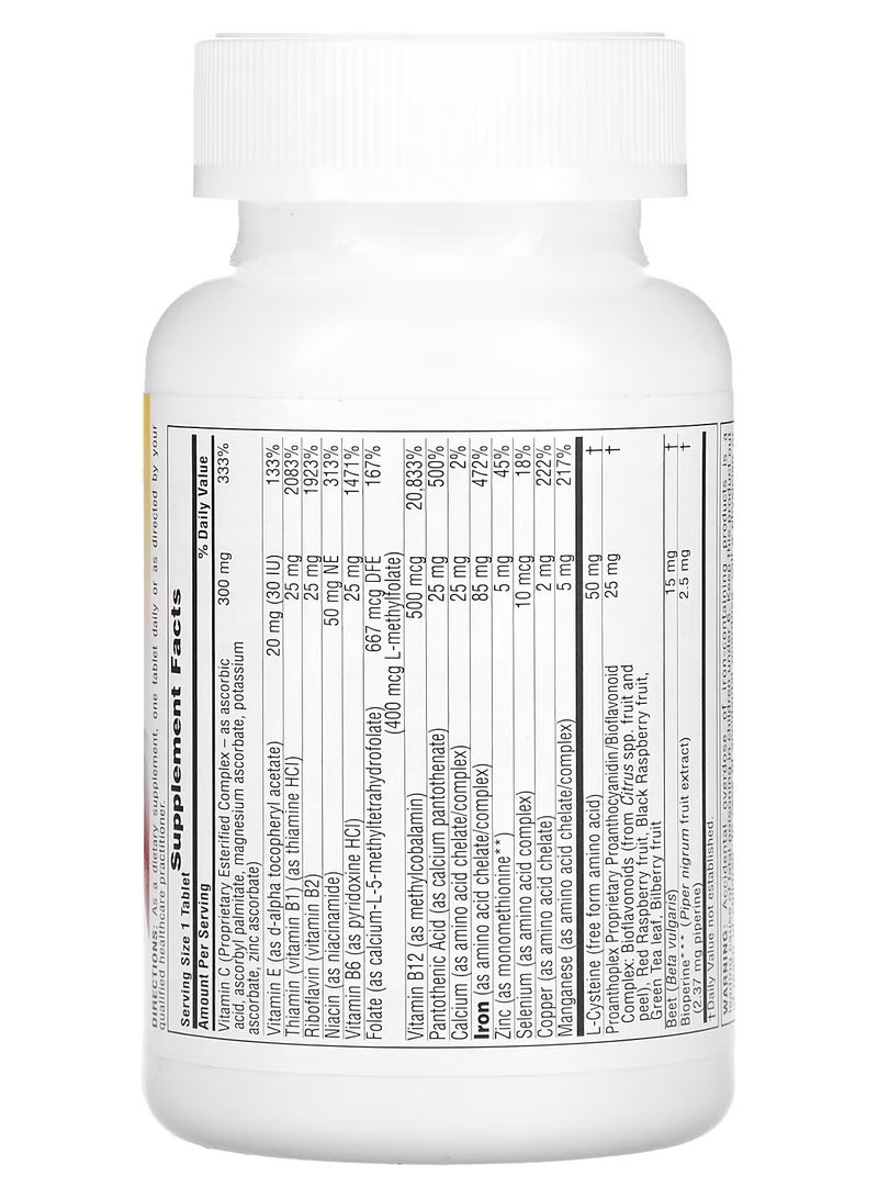 NaturesPlus Hema-Plex, Iron with Essential Nutrients for Healthy Red Blood Cells , 60 Slow-Release Tablets - Image 2