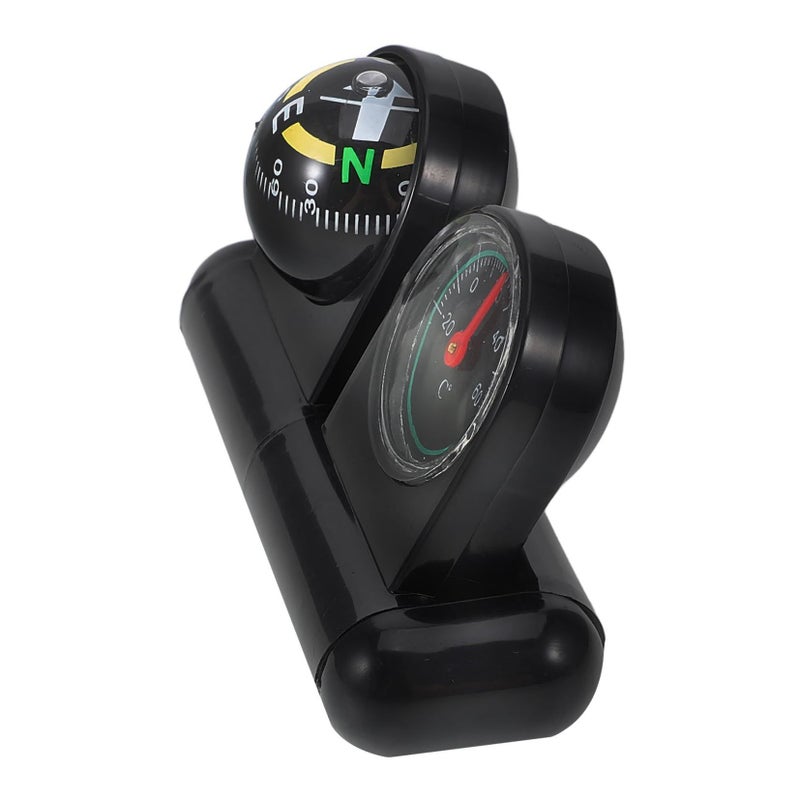 Automotive Dashboard Compass Thermometer Rotatable Mount with Navigation - Image 2