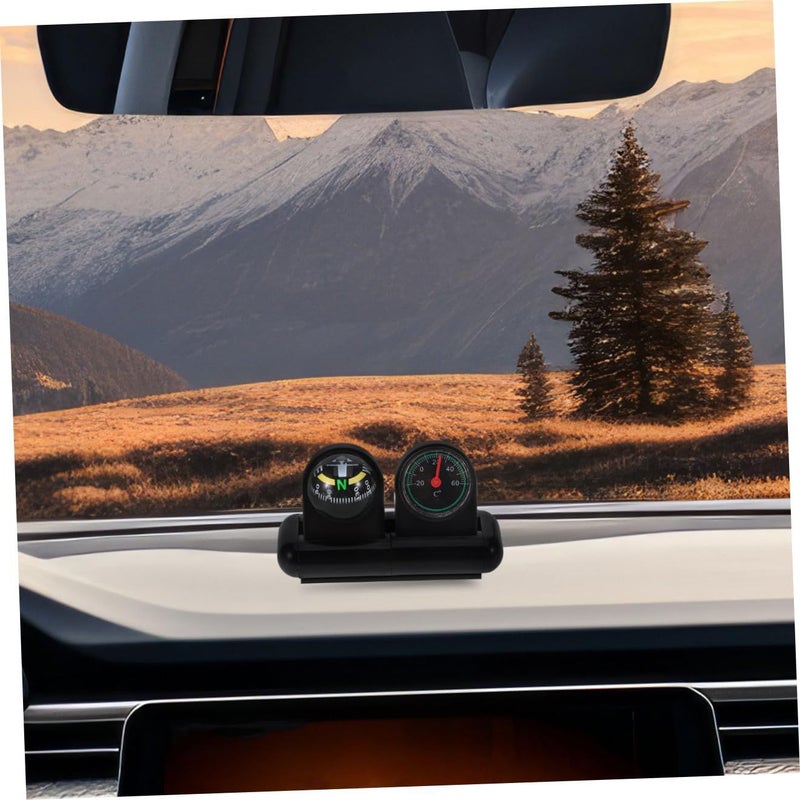 Automotive Dashboard Compass Thermometer Rotatable Mount with Navigation - Image 5
