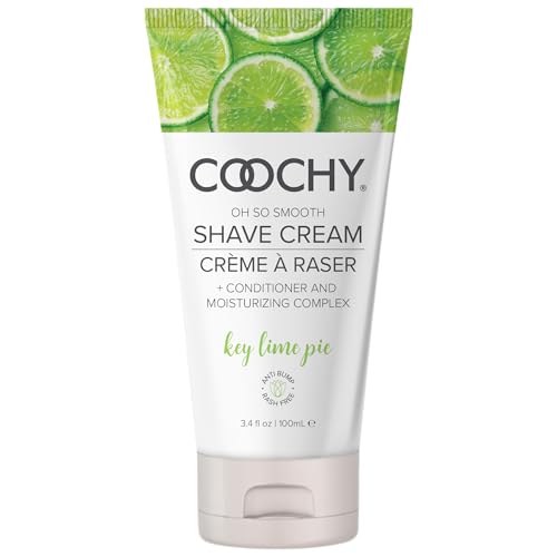 Coochy Shave Cream Moisturizing Shave Lotion Gentle Intimate Shaving Cream For Bikini Area Underarms Legs More RashFree Hydrating Formula Key Lime Pie 34 oz - Image 1