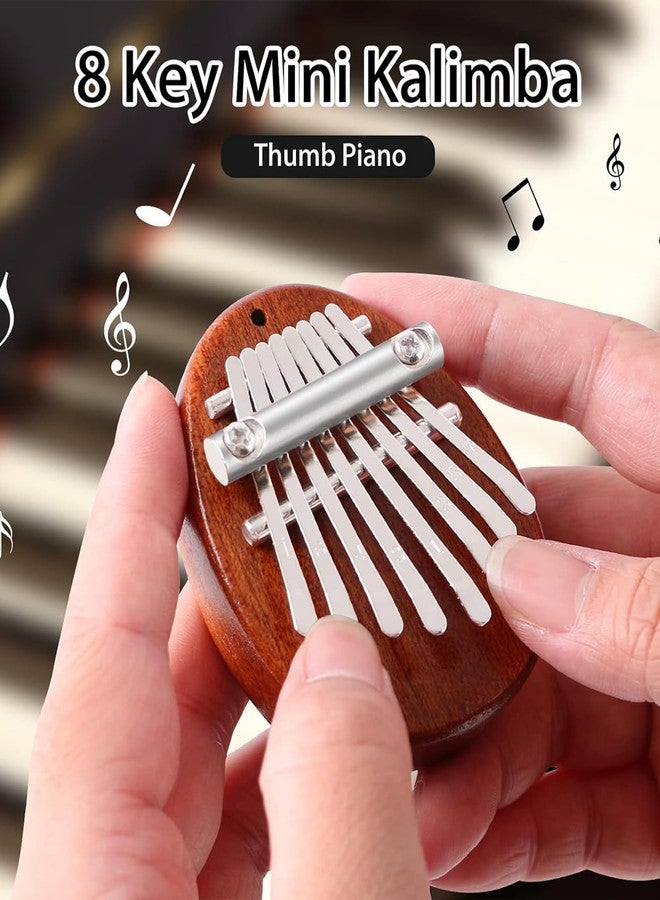 Vihaanta Musical Instrument, Travel, Home Decor, Stress Relief & Gifting, Waterdrop style 8-Key Thumb Piano with Gift Box, Portable for Beginners - Image 4