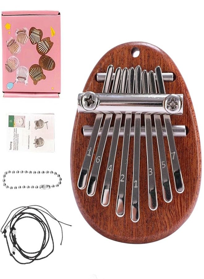 Vihaanta Musical Instrument, Travel, Home Decor, Stress Relief & Gifting, Waterdrop style 8-Key Thumb Piano with Gift Box, Portable for Beginners - Image 1