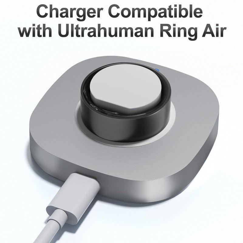 Hexasider Charger Compatible with Ultrahuman Ring, Charging Dock with USB-C Cable for Ultrahuman Ring Air, Size 8 - Image 2