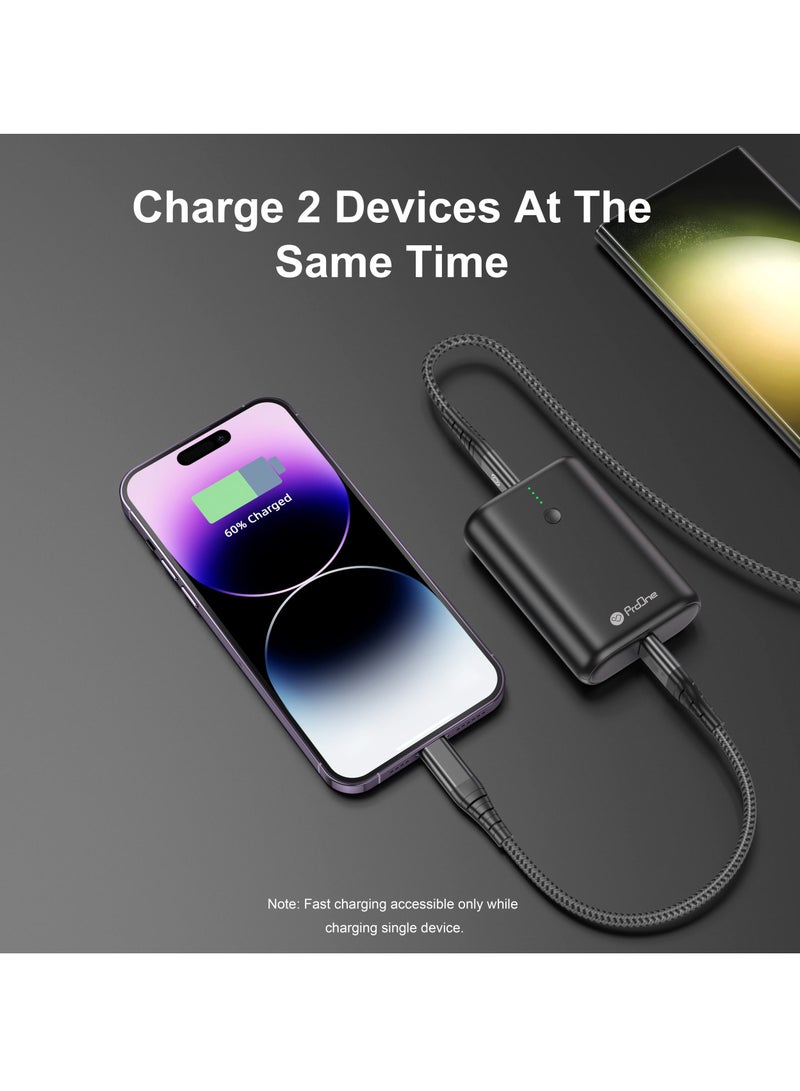 ProOne Small Lightweight 22.5W Fast Charging mini 10000mAh ProOne PPB5117 Portable Power Bank With QC3.0 & PD Charging, Compatible with iPhone, Samsung, Huawei, Xiomi, etc.  - Image 4