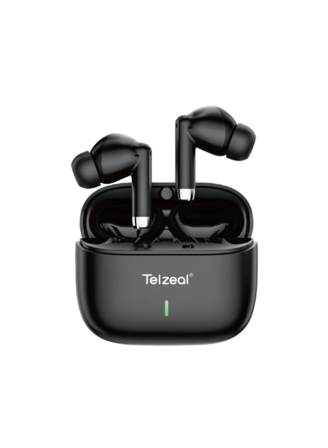 Telzeal TS7 HiFi Wireless Earbuds with 30-Hour Total Playtime and Premium Noise Cancellation - Image 1