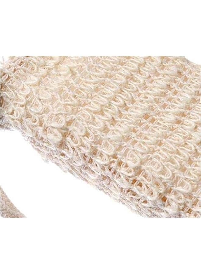 5PC Stylish Nice Natural Cotton And Linen Shower Exfoliating Sponge Bag Comfortable Bubble Net Soap Protective Bag Foam net - Image 5