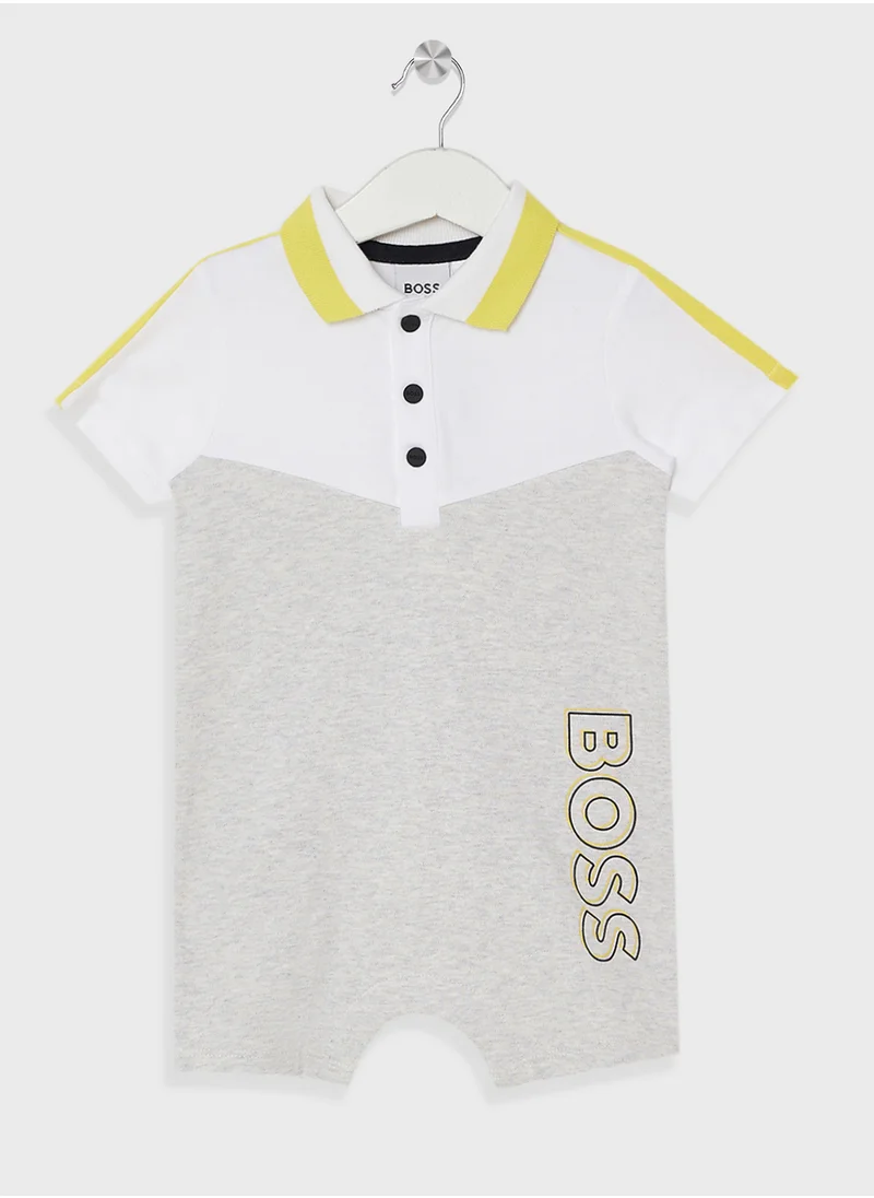 BOSS Infant Logo Romper