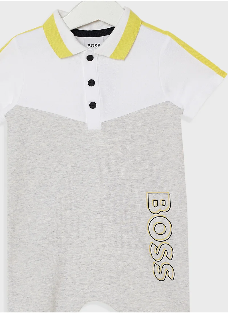 BOSS Infant Logo Romper
