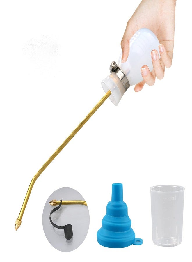 بيزنس كينج  منفضة مسحوق، منفضة مسحوق يدوية بفوهة مسحوق، أداة وضع مسحوق مع أنبوب نحاسي طويل، وأداة وضع حدائق متعددة الأغراض داخلية وخارجية - Image 1