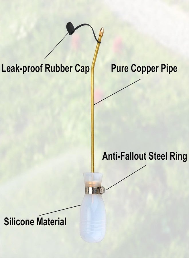 بيزنس كينج  منفضة مسحوق، منفضة مسحوق يدوية بفوهة مسحوق، أداة وضع مسحوق مع أنبوب نحاسي طويل، وأداة وضع حدائق متعددة الأغراض داخلية وخارجية - Image 3