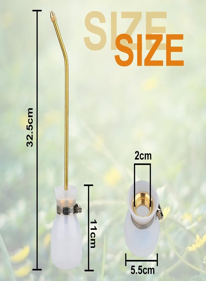 بيزنس كينج  منفضة مسحوق، منفضة مسحوق يدوية بفوهة مسحوق، أداة وضع مسحوق مع أنبوب نحاسي طويل، وأداة وضع حدائق متعددة الأغراض داخلية وخارجية - Image 2