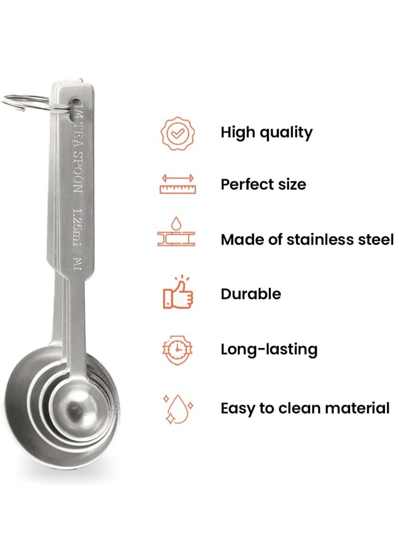 4 Sets Measuring Spoon Sets-Precise Measuring Spoon Kitchen Accessories for Baking & Cooking