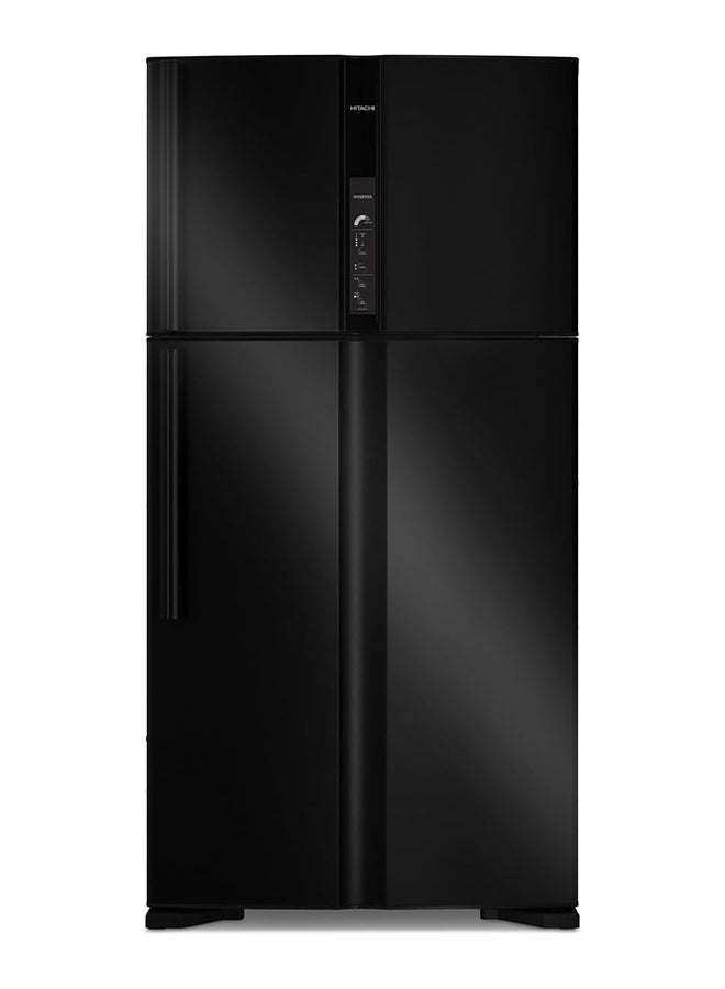 Hitachi Mega Size Refrigerator 990L Gross and 700L Net, Double Door, Top Mount, Inverter x Dual Fan Cooling, Triple Power Filter, Selectable Mode Compartment, LED Control, Midnight Black - RV990PUK1K1U 990 L RV990PUK1K1U ‎Midnight Shine Black - Image 1