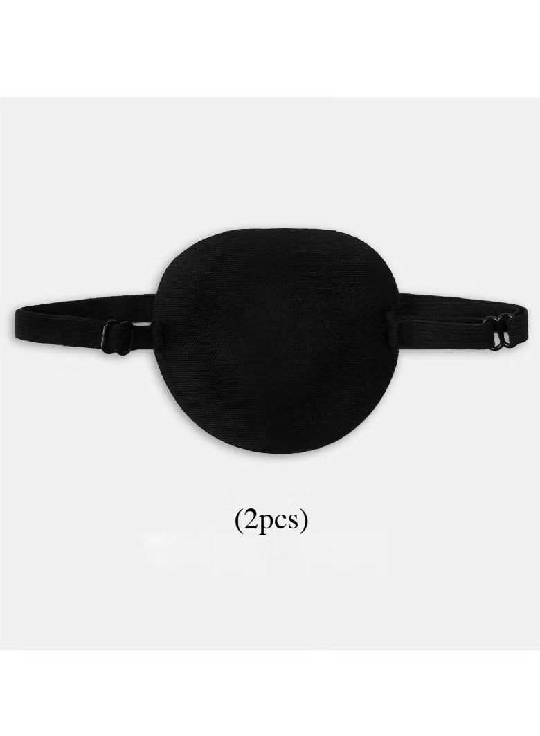 2 Adult & Children's Eye Masks, 3D Adjustable Medical Lazy Eye Mask, Left and Right Eye Buckles, Single Eye Patch Soft Comfort Sleeping Mask - Image 2