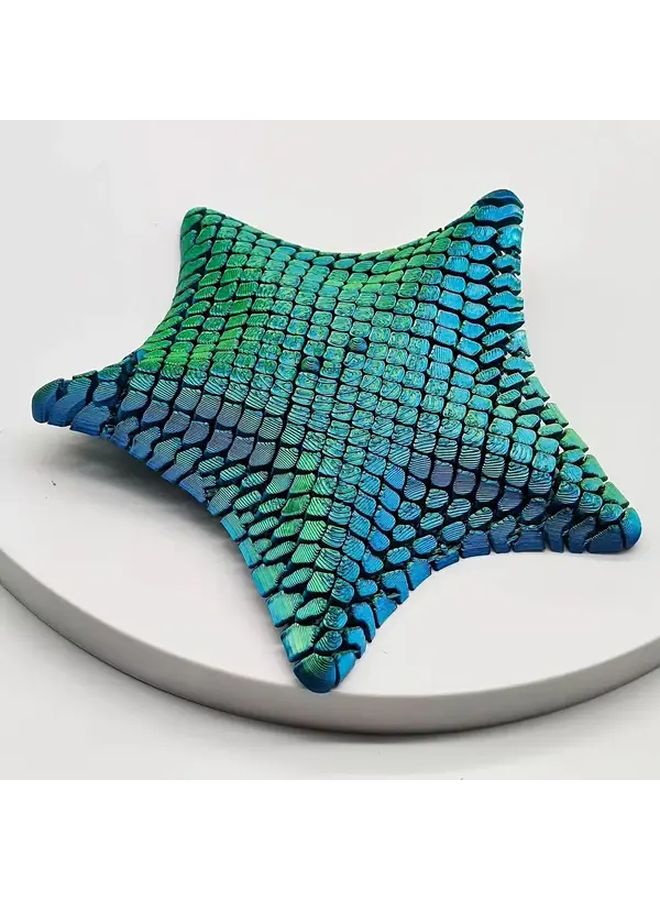 Purple Gradient 3D Printed Starfish Fidget Toy Movable Joints Sensory Relief Gift - Image 1