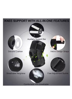 Relax Smart Knee Brace with Side Stabilizers, Relieve Meniscal Tear Knee Pain Arthritis, Breathable Adjustable Knee Support for Men and Women with Sports Injuries  - Image 3