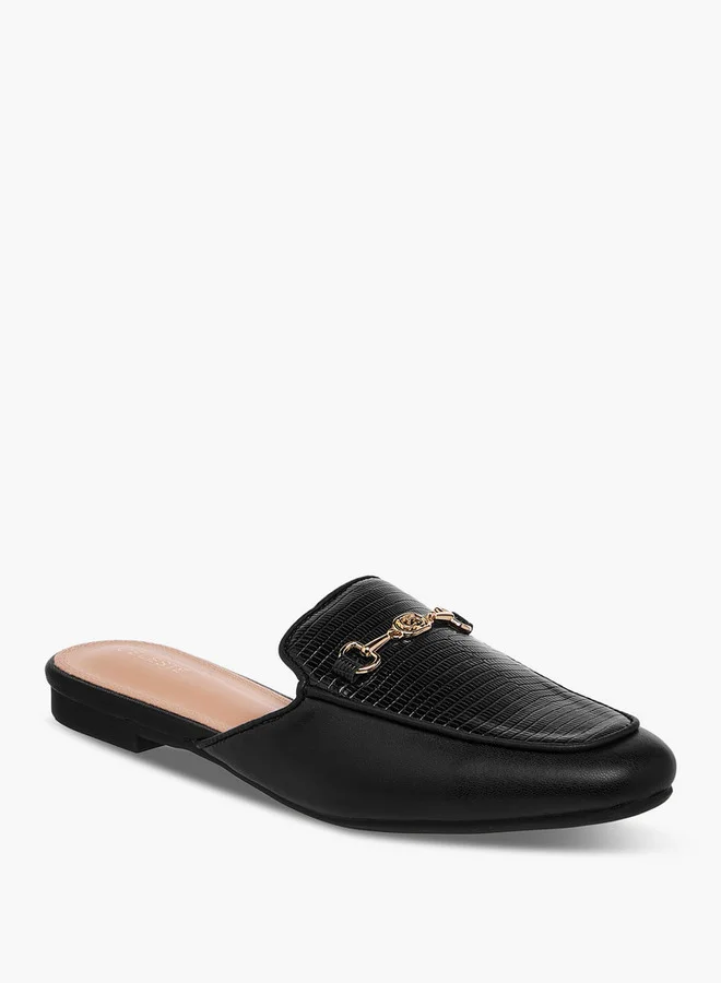 Celeste Women's Metal Accent Slip-On Mules