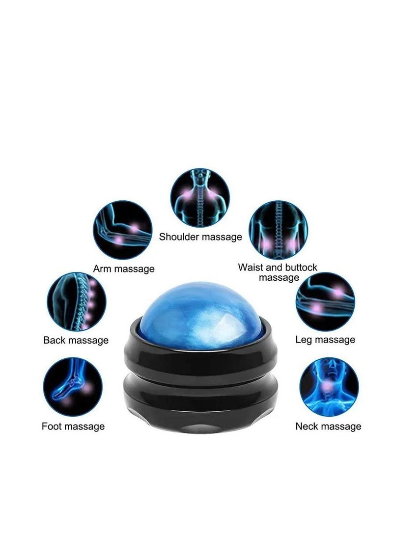 Generic 2-Pack Manual Massage Balls  Roller Back Massager Great for Relax and Therapy  Deep Tissue Tool to Relief Full Body  Sore Muscle  Neck  Shoulders Feet  Joint Pain Stiffness(Blue)  - Image 2