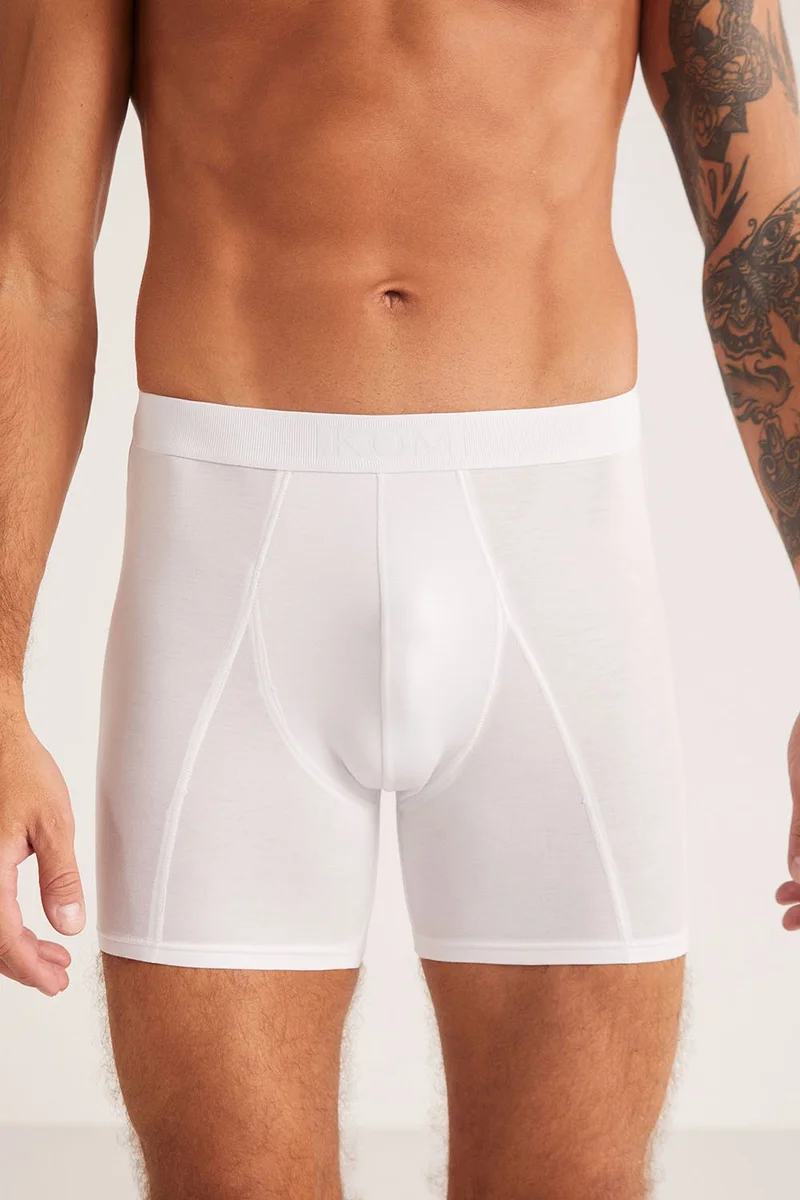KOM Teo Cotton Modal Men's Boxer White