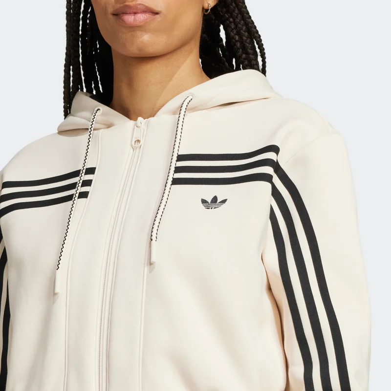 Adidas ADIDAS ORIGINALS 70s SHORT FULLZIP FLEECE HOODIE