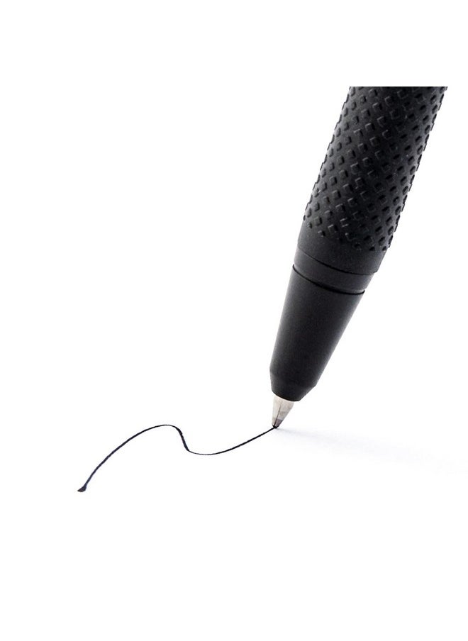 Zebra Pen Zebra Pen G-450 Retractable Gel Pen, Black Brass Barrel, Medium Point, 0.7mm, Black Ink, 2 Count (Pack of 1) (49512), Black, Refillable  - Image 3
