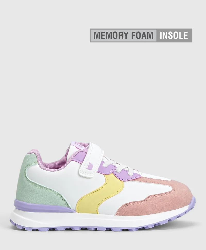 Bonfino Bonfino Color Block Velcro Closure Casual Shoes - Multicolor